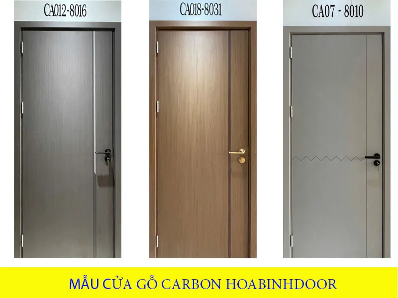 Báo giá cửa gỗ carbon mới nhất tháng 7/2025 | Hoabinhdoor