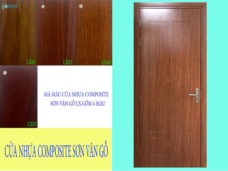 Bảng màu cửa nhựa composite mới nhất năm 2025 | Hoabinhdoor
