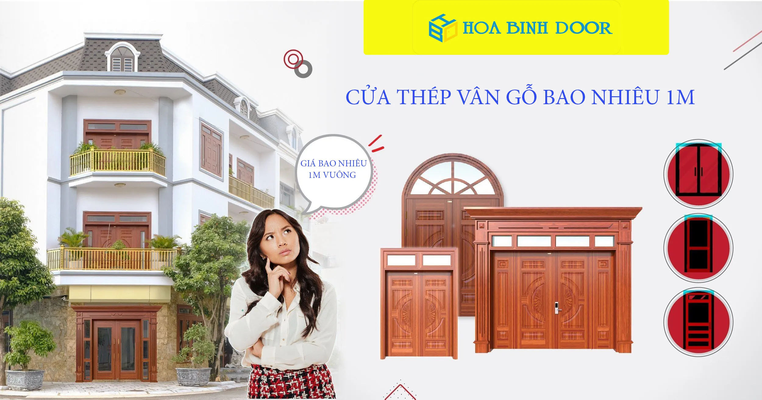 Báo giá cửa thép vân gỗ tại Thuận An – Bình Dương | Hoabinhdoor