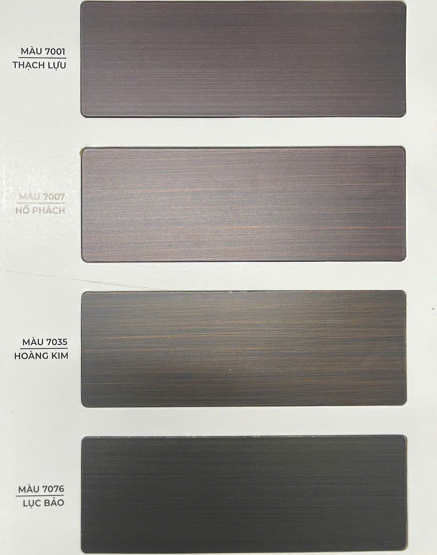 Bảng màu cửa thép vân gỗ mới nhất năm 2025 | Hoabinhdoor