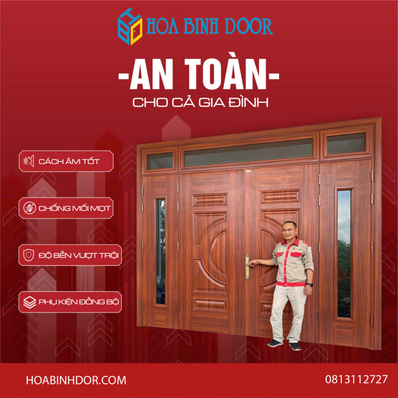 Báo giá cửa thép vân gỗ tại Xuyên Mộc – Vũng tàu | Hoabinhdoor