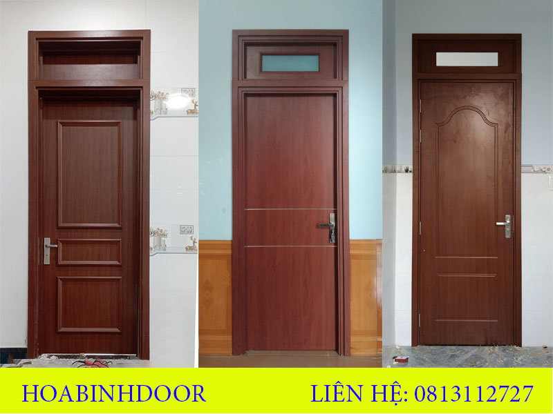 Mẫu cửa nhựa composite ô Thoáng cho phòng ngủ, vệ sinh đẹp
