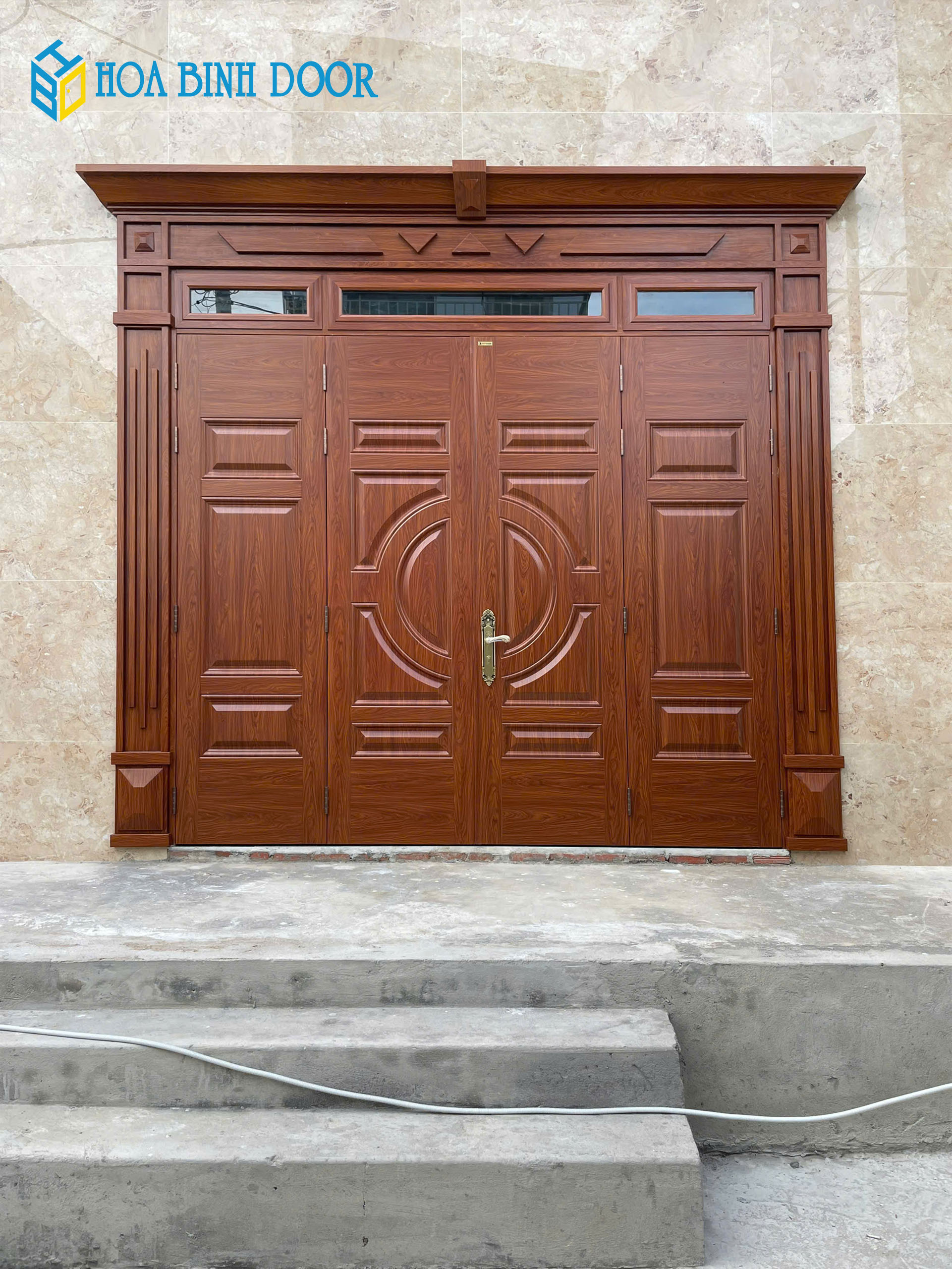 Báo giá cửa thép vân gỗ tại Cần Giuộc – Long An | Hobainhdoor