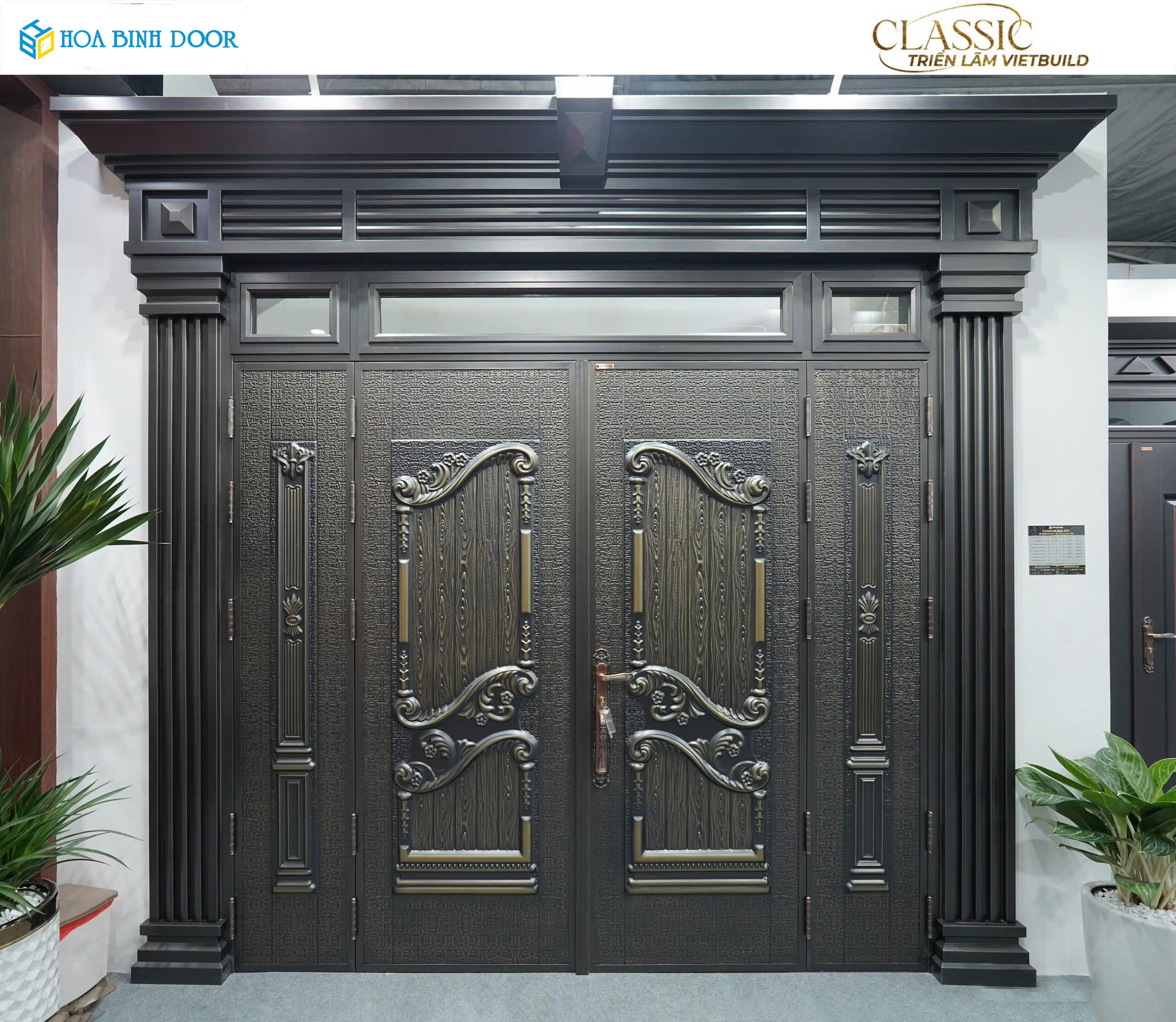 Cập Nhật Mẫu Phào Trang Trí Cửa Thép Classic | Hoabinhdoor
