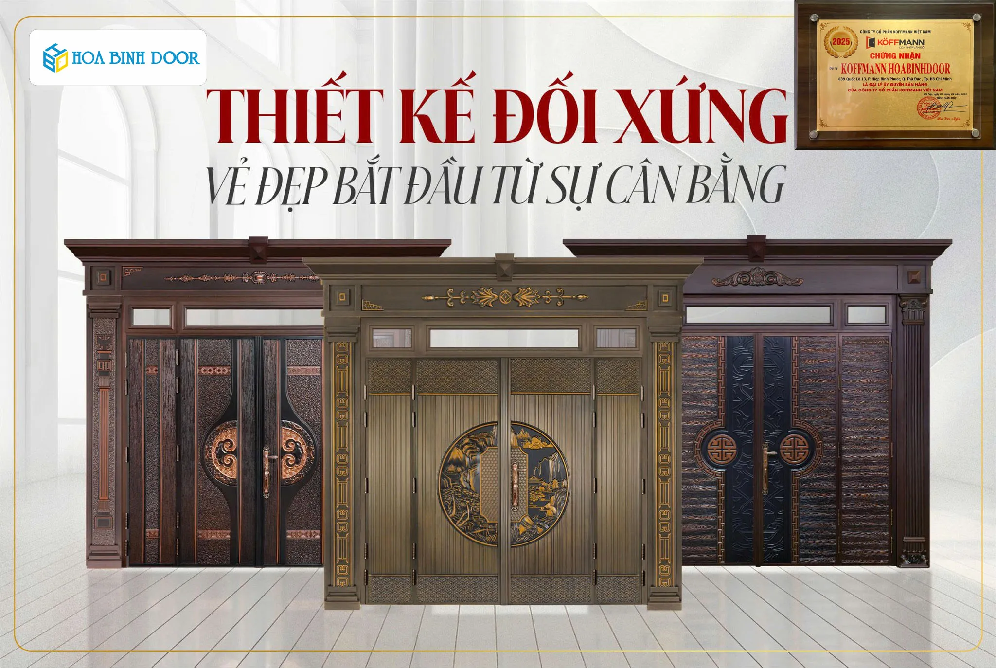 Cập nhật bảng giá cửa thép vân gỗ koffmann áp dụng từ 15/7/2025