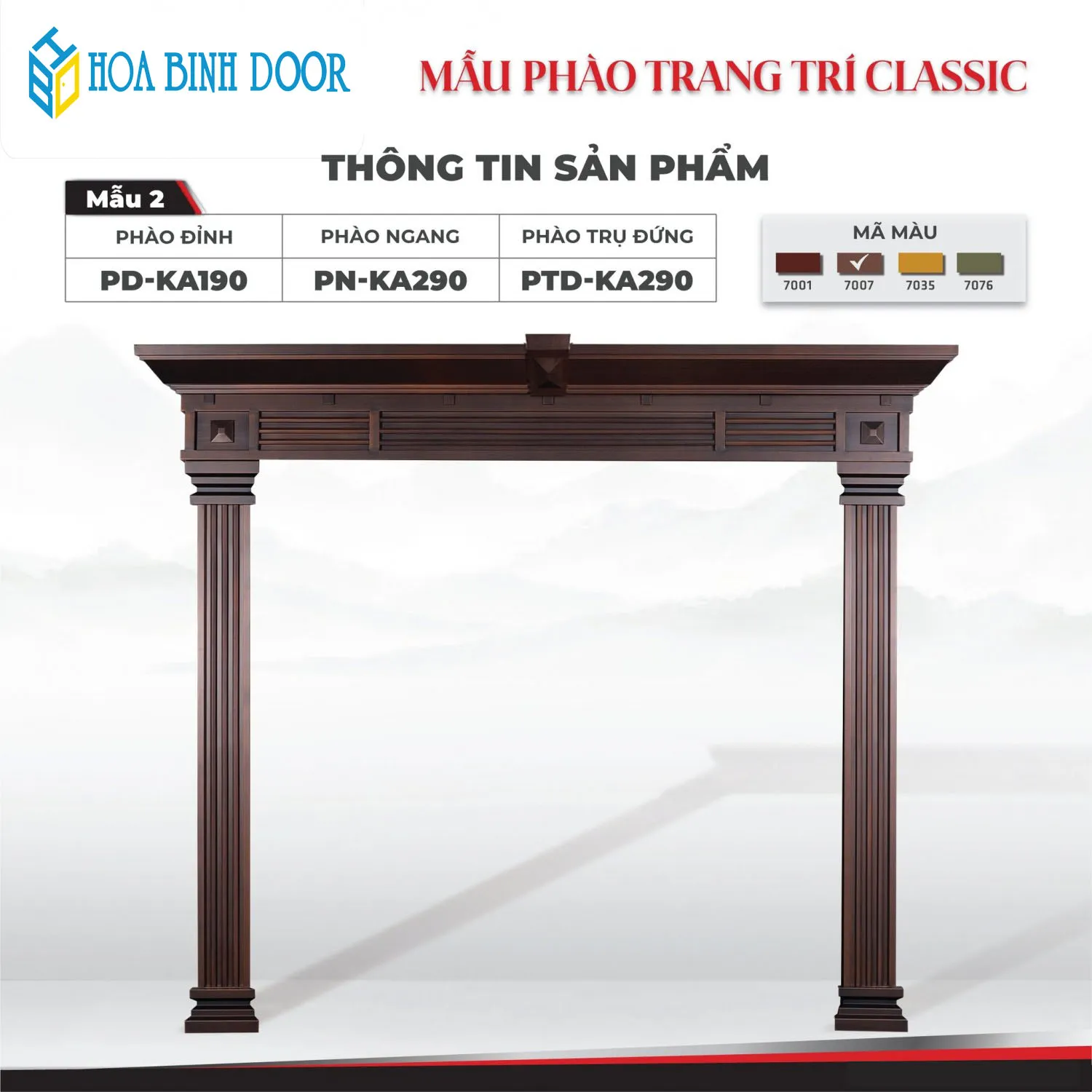 Cập Nhật Mẫu Phào Trang Trí Cửa Thép Classic | Hoabinhdoor