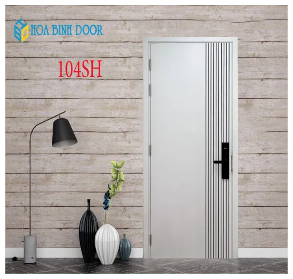 Cửa gỗ công nghiệp MDF phủ melamine HB.P-104SH - Ảnh 1