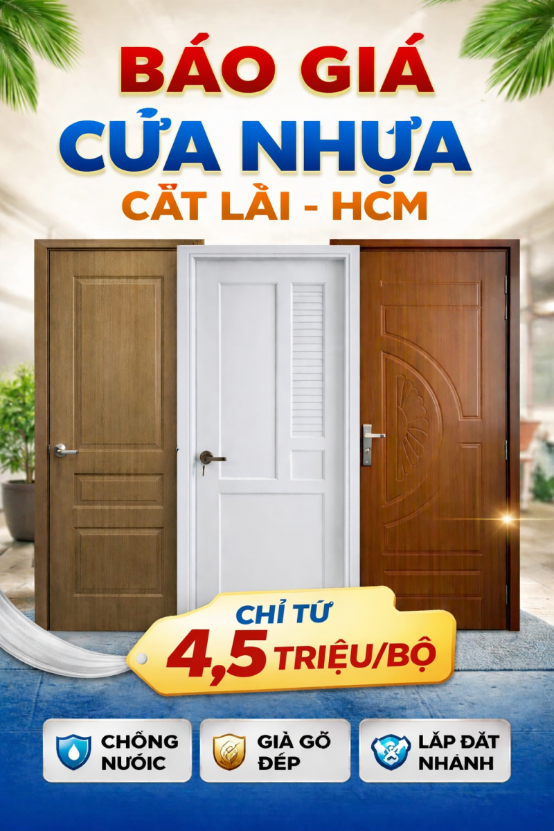 Báo giá cửa nhựa tại Phường Cát Lái – HCM | Hoabinhdoor
