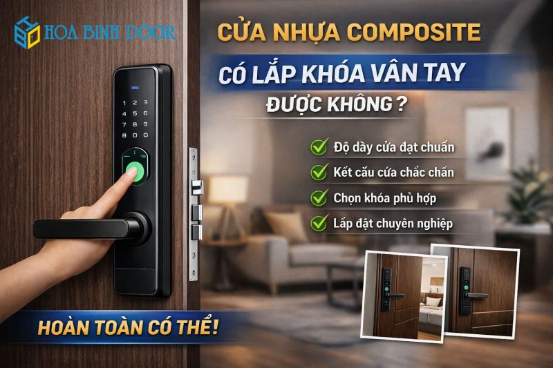 Cửa nhựa composite có lắp khóa vân tay được không ?