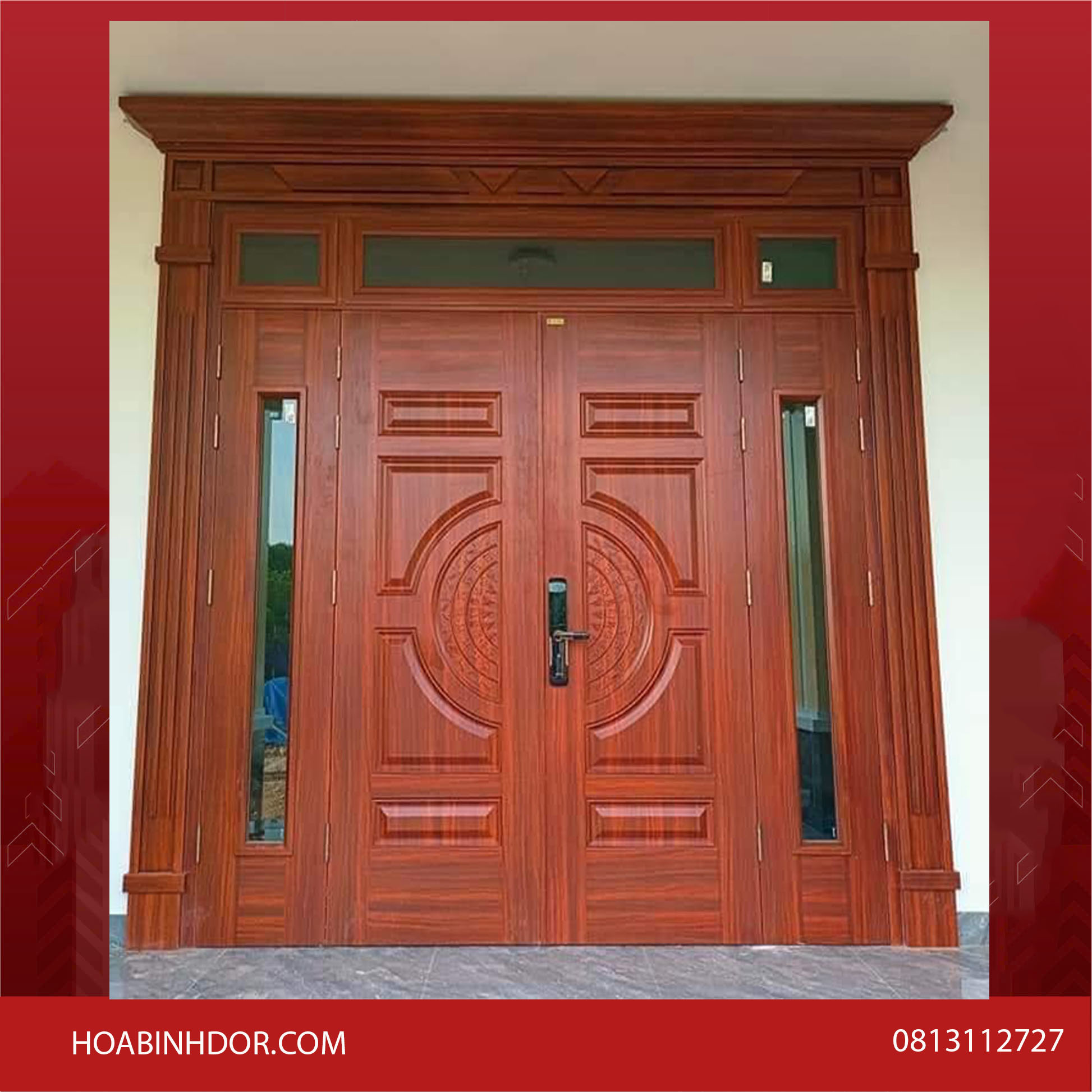 Cửa thép vân gỗ có bị rỉ sét, bong tróc theo thời gian không?