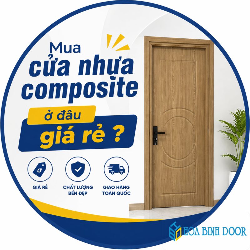 Mua cửa nhựa composite ở đâu giá rẻ ? Hoabinhdoor