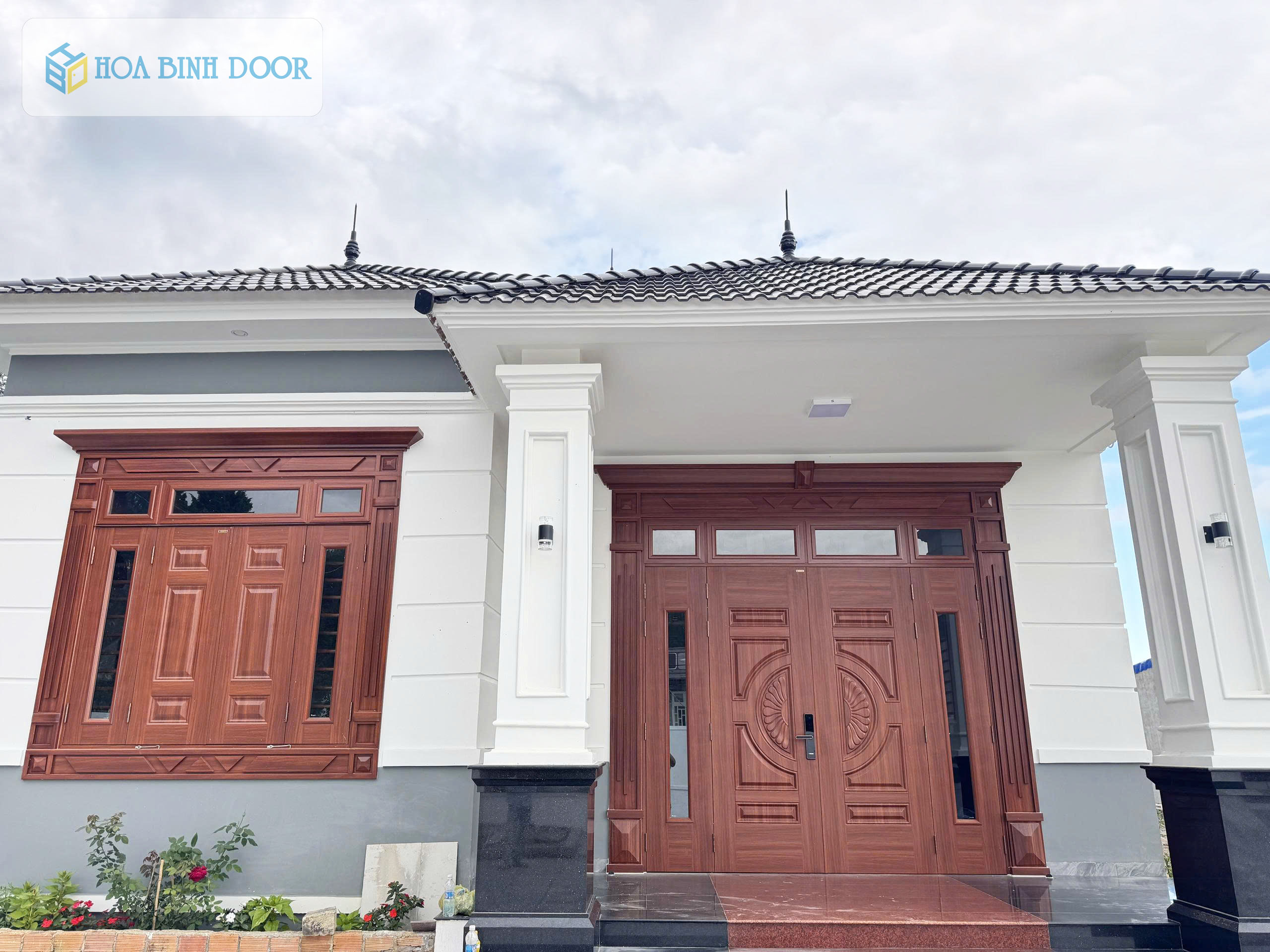 Cửa thép vân gỗ có chống cháy không ? Hoabinhdoor