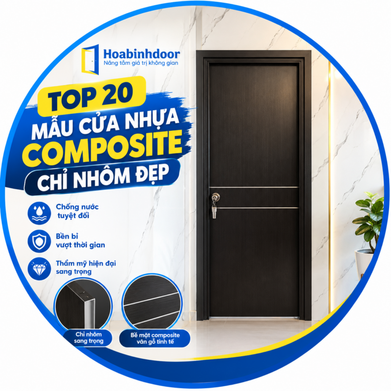 Top 20 Mẫu Cửa nhựa composite chỉ nhôm đẹp 2026